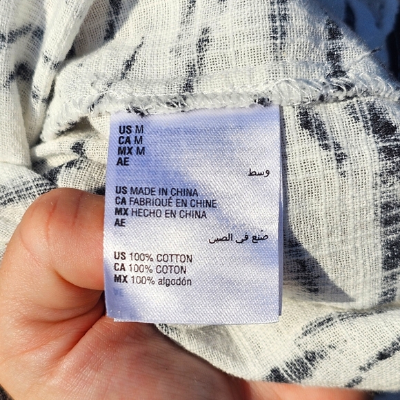 I.N.C zebra print tie front blouse - Picture 7 of 7